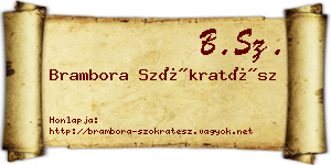 Brambora Szókratész névjegykártya